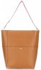 Bőr táska shopper bag Genuine Leather vörös K26